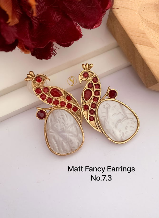 19 Party Wear AD Diamond Fancy Earrings Wholesale Shop in Surat
